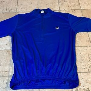 Canari Cycling Jersey Adult Size L Blue Short Sleeve